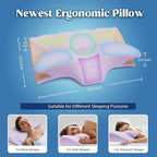 Cervical Pillow for Neck Pain Relief, Cooling Contour Memory Foam Pillows - Image 5