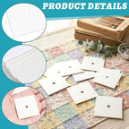 500 PCS 1.5" Square Paper Piecing Templates, Quilting Templates Accessories - Image 3