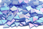 Iridescent Mosaic Tiles 200 Pieces Stained Glass Tile Pieces - Image 2