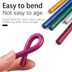 Gwybkq Mini Glitter Hot Glue Sticks 14 Colored - Image 5