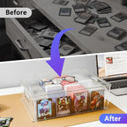 Trading Card Storage Box – Clear Large Card Organizer Holds 6400 Cards - Image 7