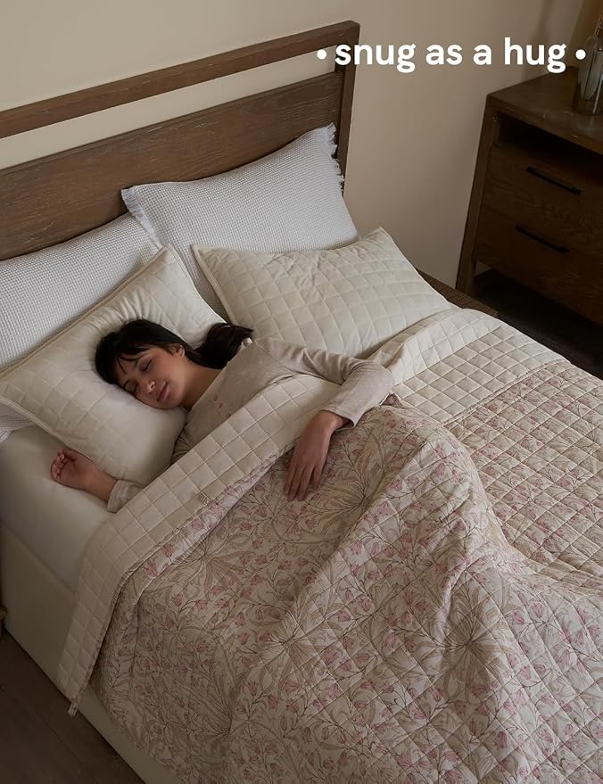 YnM 10lbs Weighted Blanket for Adults, Linen Heavy Bed Throw Blanket - Image 3