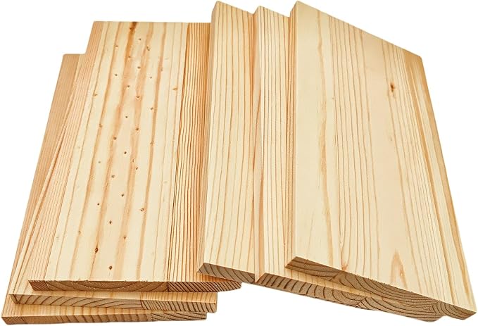 6PCS Rectangle Wood Boards Unfinished Wood Blocks - Image 6