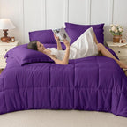 JOLLYVOGUE Queen Comforter Set, Ultra-Soft Bed in a Bag Queen Size 7 Pieces - Image 7