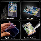 200 Hard Plastic Card Sleeves – 200 Toploads, 35PT Baseball Card Protectors - Image 2