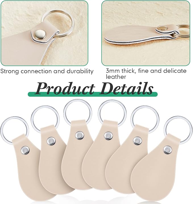 Taiyin 30 Pcs Leather Key Fob Kit - Image 3