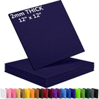 2mm Stiff Felt Sheets 12" X 12" | Thick Polyester Felt Material, DIY Craft by Luceinvita