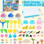 Mikiwon Ocean Sensory Bin, Sandbox Play Sand Art Kit - Image 2