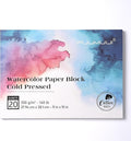 Watercolor Paper Block 11x15 Inch, Fuumuui 100% Cotton Watercolor Paper Pad of by FUUMUUI