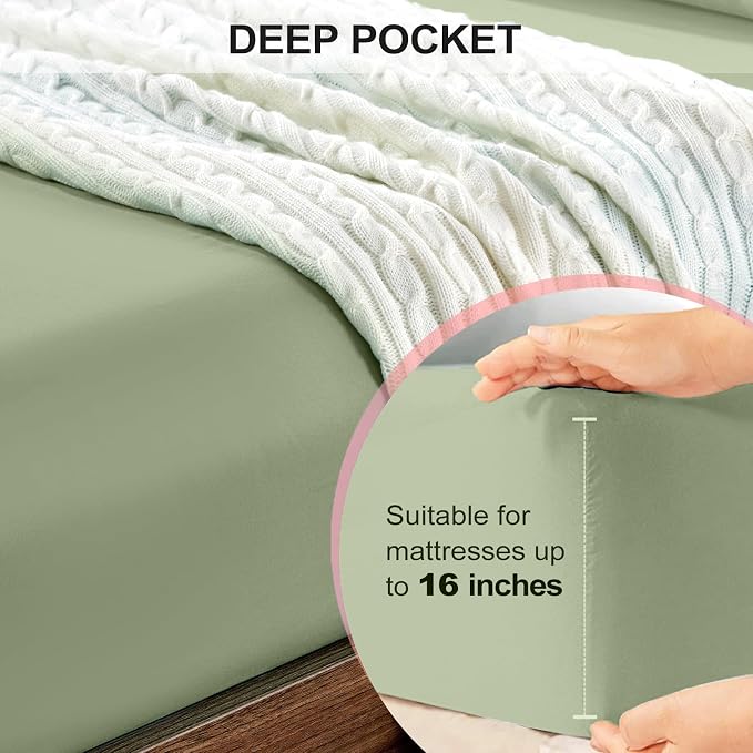 FreshCulture King Fitted Sheet Only 2 Pack - Image 4