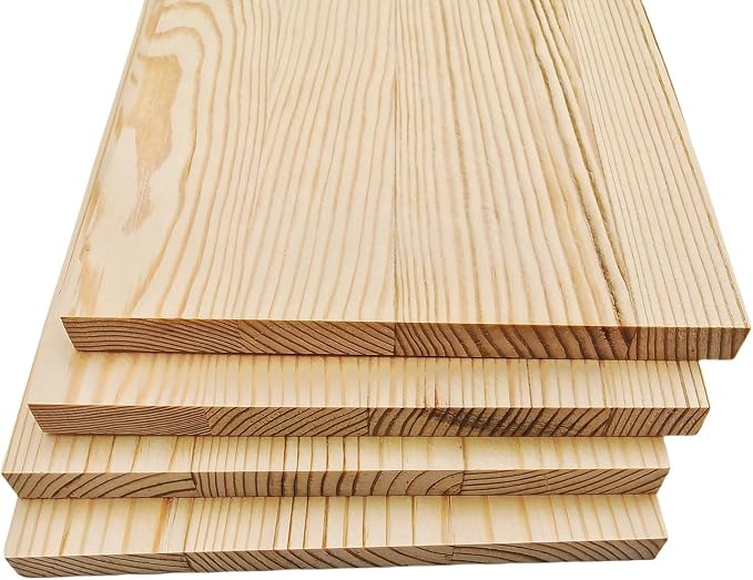 4PCS Rectangle Wood Boards Unfinished Wood Blocks - Image 4