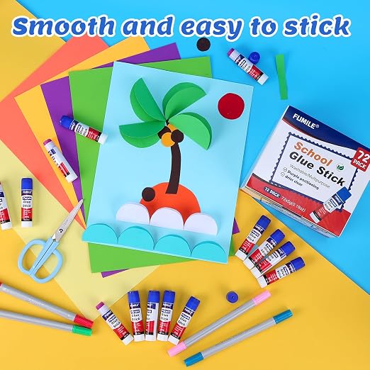 216 Pack Glue Sticks Bulk for Kids, Disappearing Purple Glue Sticks for - Image 5