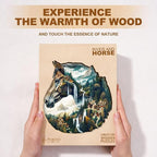Mountain and River Horse Puzzles Adults Gifts Wooden 190 Pieces 11.4 * 11.1in - Image 8