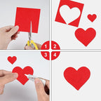 40 Pcs Red Felt Fabric Sheet 8" x 12" Assorted Color Felt Fabric Sheets - Image 4