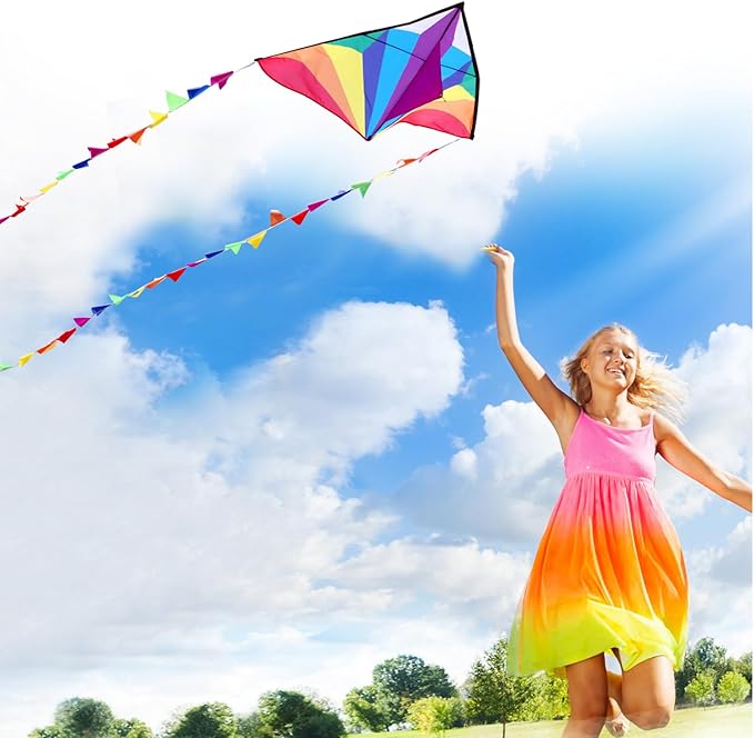 HONBO Large Delta Kite for Kids & Adults, Extremely Easy to Fly Kite for Beach - Image 6