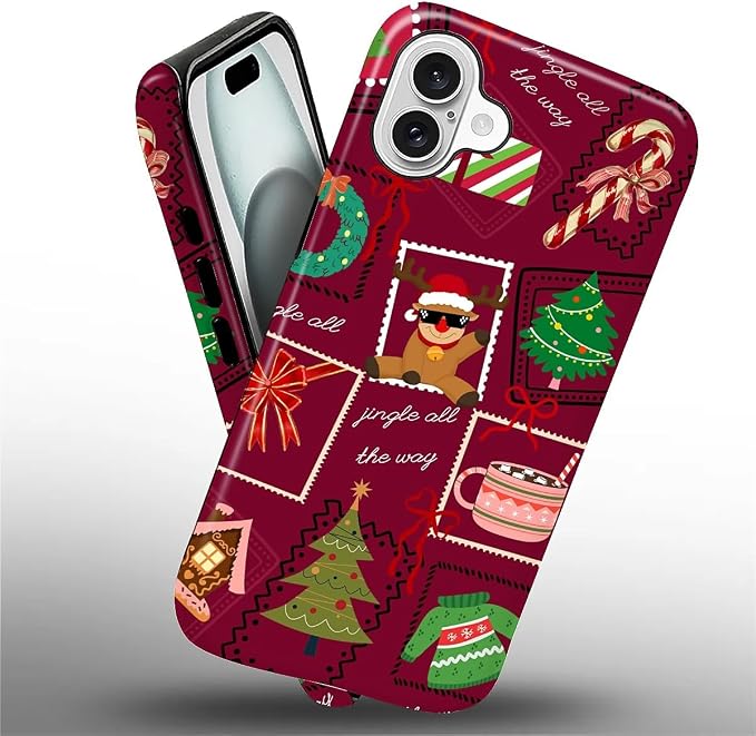 Case for iPhone 16, Scratch Resistant Hybrid Double Layer Hard Shell，Coquette - Image 4