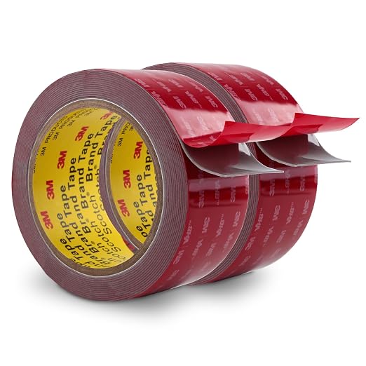 3M Double Sided Tape Heavy Duty 2" x 15.4Ft 2 Pack Grey | Waterproof High by 3MFullRangeProducts