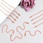 Lemonkey 100Pcs Ball Beads Chains Bulk, 4 Inch Dog Tag Metal Small Chains - Image 6
