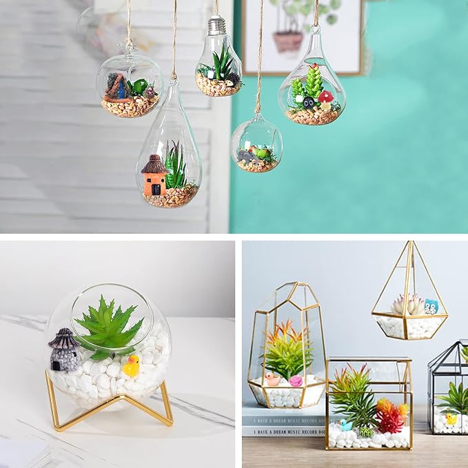 CHAKANLX 200 Pieces Fairy Garden Accessories, Mini Resin Ducks, Fairy Garden Kit - Image 4