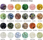 Yephac Gemstone Chips Beads DIY Jewelry Making, Healing Crystals Polishing - Image 2