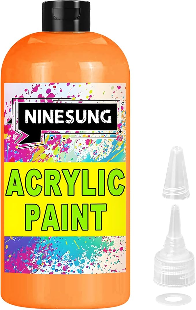 Orange Acrylic Paint by NINESUNG