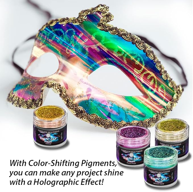 Chameleon Mica Powder, 28 Jars of Color Shift Mica Powder Set - Image 5