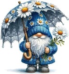 Gnome Cross Stitch Kits for Adults Beginner, Flower Counted Cross Stitch Kits by Unknown