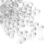 CYS EXCEL Clear Glass Gemstone Beads Vase Fillers Flat Marble Beads Multiple by CYSEXCEL%C2%AE