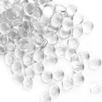 CYS EXCEL Clear Glass Gemstone Beads Vase Fillers Flat Marble Beads Multiple by CYSEXCEL%C2%AE