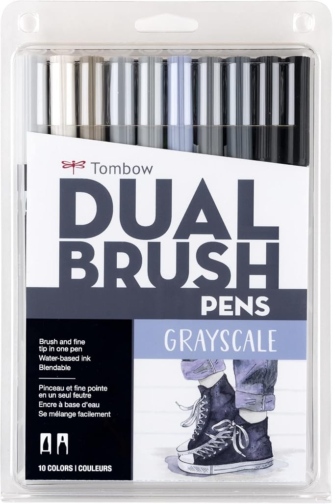 Tombow 56171 Dual Brush Pen Art Markers, Brush and Fine Tip Markers by Tombow