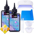 LET'S RESIN UV Resin with Light, Upgraded 200g Crystal Clear&Low Odor, UV Light by LETSRESIN