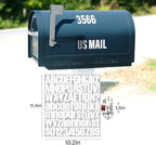 Letter Stickers, Mailbox Numbers, 1.5 Inch Waterproof Vinyl Alphabet | 1 - Image 2