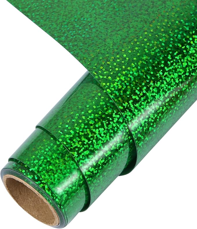 TORC Green Holographic HTV Heat Transfer Vinyl Roll 12 in x 5 ft Christmas by TORC