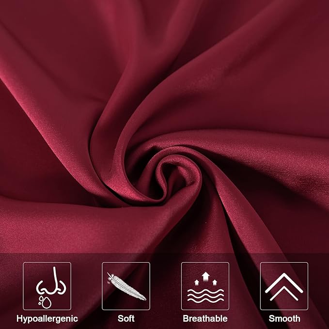 Mulberry Silk Pillowcase for Hair and Skin, King Size Cooling Silk Pillow Case - Image 3