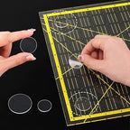 Ruler Grips, Non-Slip Ruler Rings, Quilt Template Grips, Silicone Grips by Greellab
