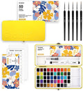 Grabie 50 Colors Premium All-In-One Water Color Paint Set by Grabie