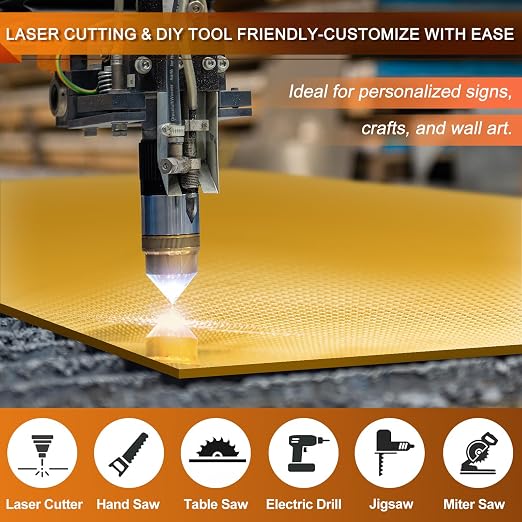 Gold Acrylic Mirror Sheet 11.8” x 11.8” x 1/8”, 2 Pack ALCCIFI Reflective - Image 6