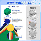 XSEINO 6 Rolls 12"x35" Large Felt Sheets, 1.4mm Thick Nonwoven Fabric - Image 4