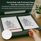 Ankkol Art Sketch Book 9x12, Top Spiral Bound Sketchbook, 68 lb/100gsm Art Paper - Image 6