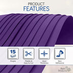 Purple EVA Foam Sheets for Crafts, 9 x 12 Inch, 2mm Thickness – Ideal for DIY - Image 4