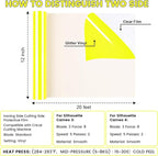 Heat Transfer Vinyl PU12Inches x 20ft Fluorescent yellowIron on - Image 2