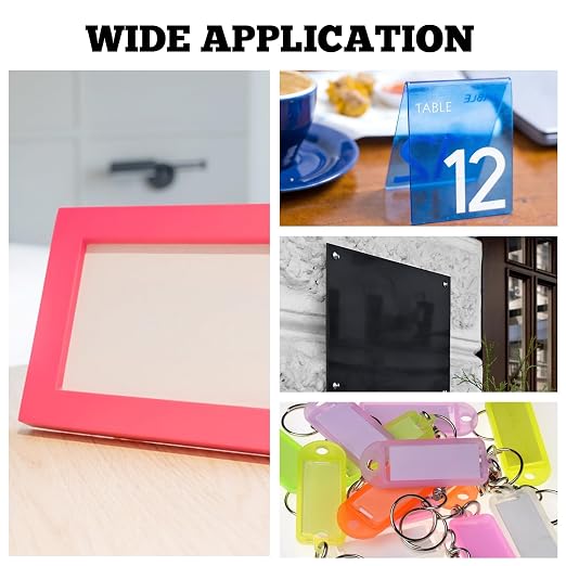 12 Pcs Acrylic Sheets 8 x 8 Inch Colored Cast Acrylic Panels, Opaque Plastic - Image 7
