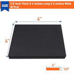 MAGZO 8Pcs Adhesive Foam Padding 1/2 in Thick X 4 in X 4 in, Closed Cell Foam - Image 2