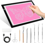 Dorhui A4 Light Pad for Weeding Vinyl, LED Copy Board Light Tracing Box by Dorhui