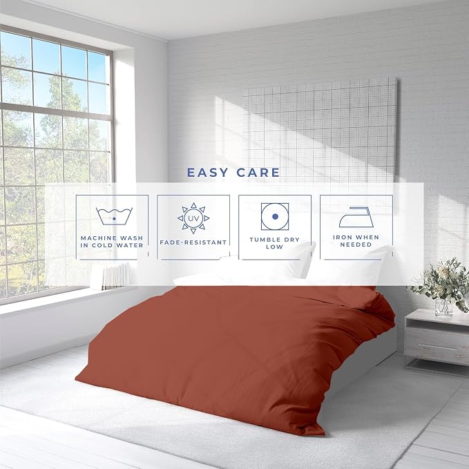 Kotton Culture 1 Pc California King Duvet Cover Only-100% Egyptian Cotton 600 - Image 6