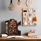 Book Nook Kit Cat Miniature House Kit - Image 5