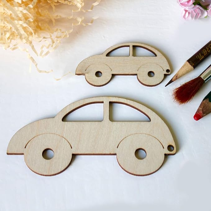HOIGON 100 PCS Rectangle Unfinished Wood Pieces, 4 x 6 Inch Blank Basswood - Image 6