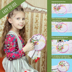 Caydo 6 Pieces Embroidery Hoops and 15 Needles, Plastic Circle Cross Stitch - Image 6