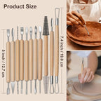 Amrules Clay Tools Kit, Practical Polymer Clay Sculpting Tools Kit, Air Dry - Image 2