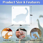Dinosaur Stencils for Painting, Plastic Reusable DIY Drawing Templates for - Image 5
